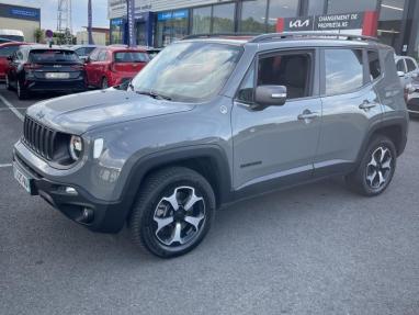 Voir le détail de l'offre de cette JEEP Renegade 1.3 GSE T4 240ch 4xe Trailhawk AT6 MY21 de 2021 en vente à partir de 240.18 €  / mois